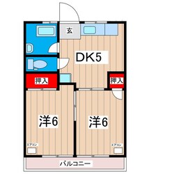 第２大窪荘の物件間取画像